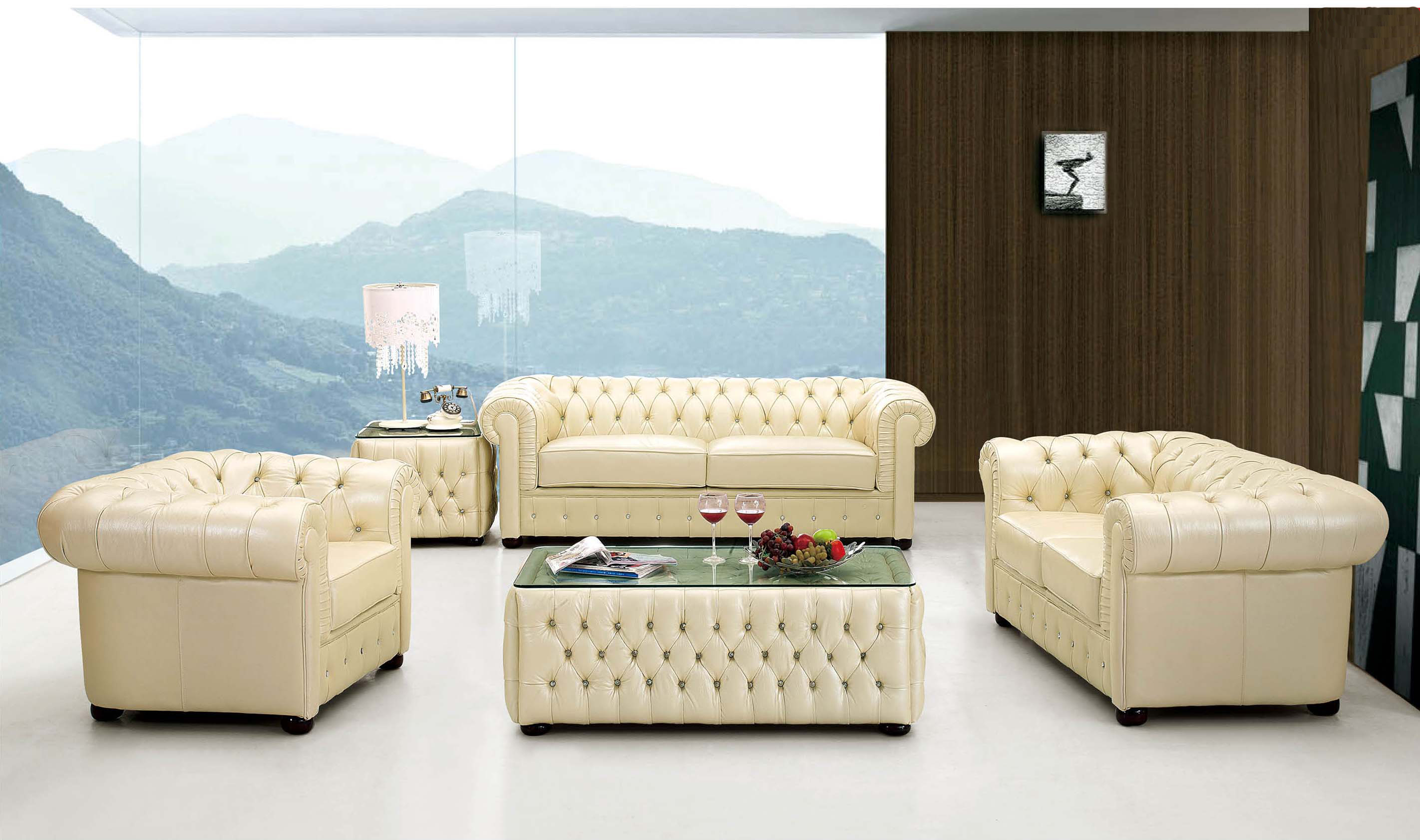Brands ALF Capri Coffee Tables, Italy 258 Full Leather